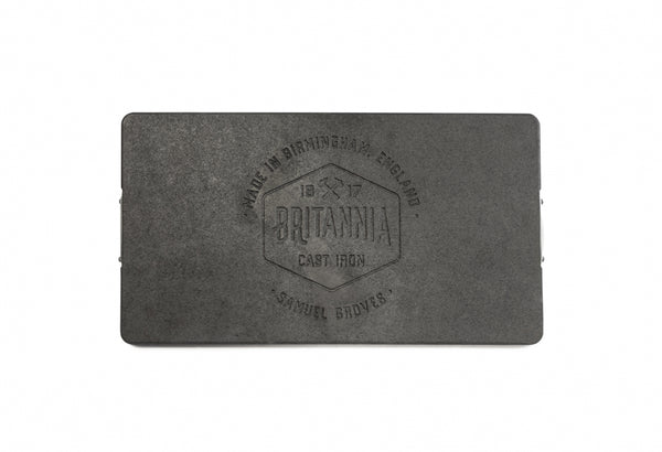 Samuel Groves Britannia Recycled Cast Iron Double Burner Griddle