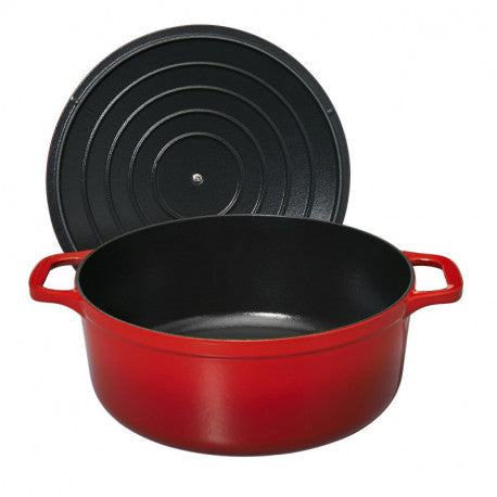 Chasseur Cast Iron 18cm Round Casserole Chilli Red